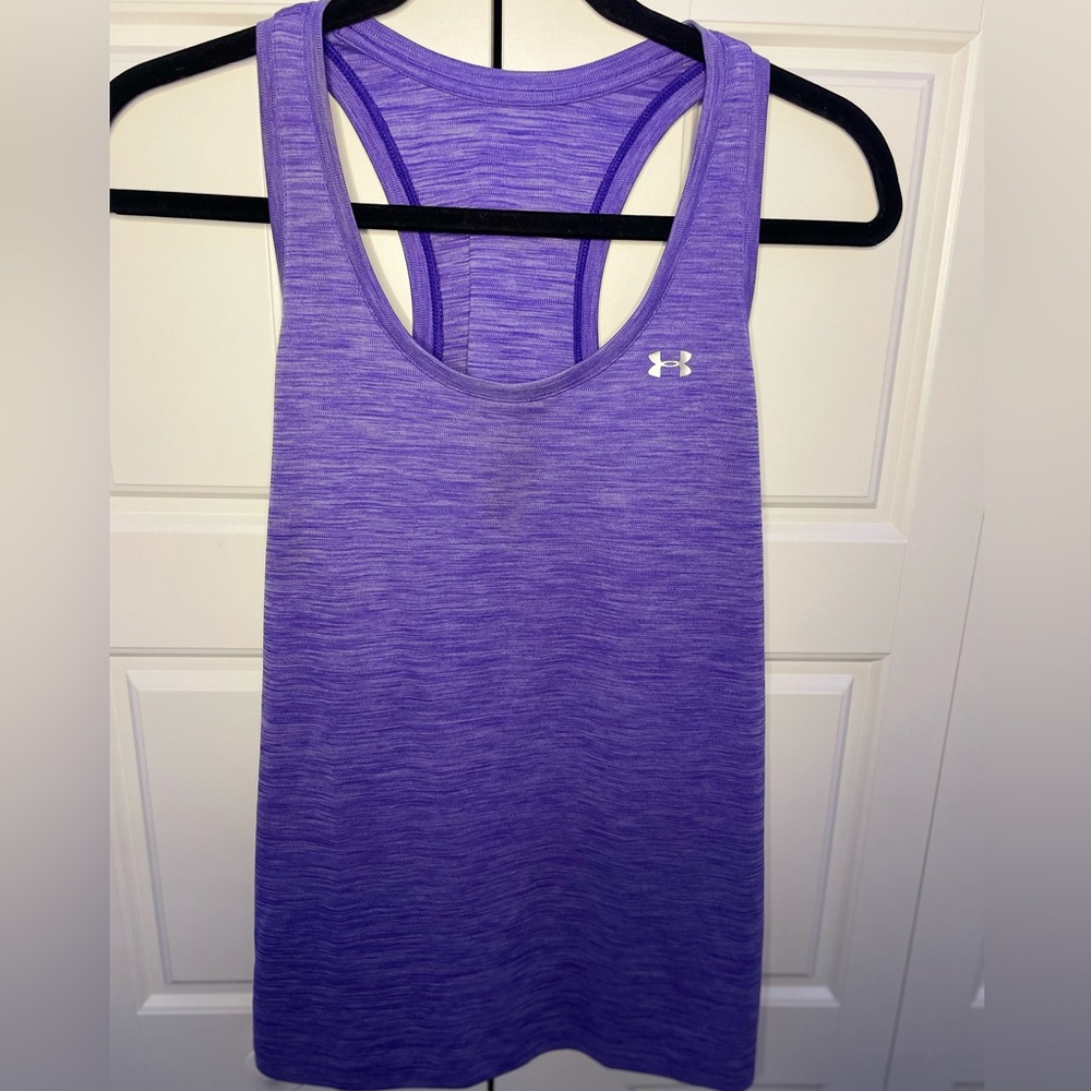 Under Armour Women's Heathered Purple Tank Top